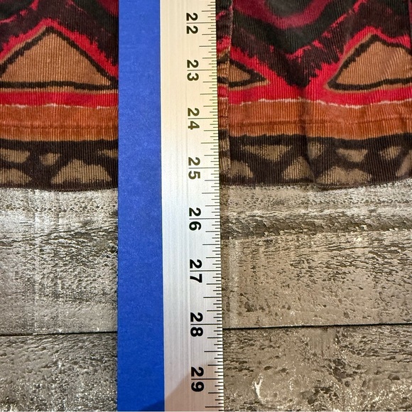 Chico’s Corduroy Shacket Size 1 Medium 90s Southwestern Aztec Ranchcore Prairie - Picture 9 of 10